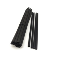 Bâtonnets diffuseurs en fibre synthétique noire de 4 mm, 4,5 mm, 5 mm, 6 mm, 7 mm, 8 mm, 9 mm, 10 mm d'épaisseur pour diffuseur d'arômes