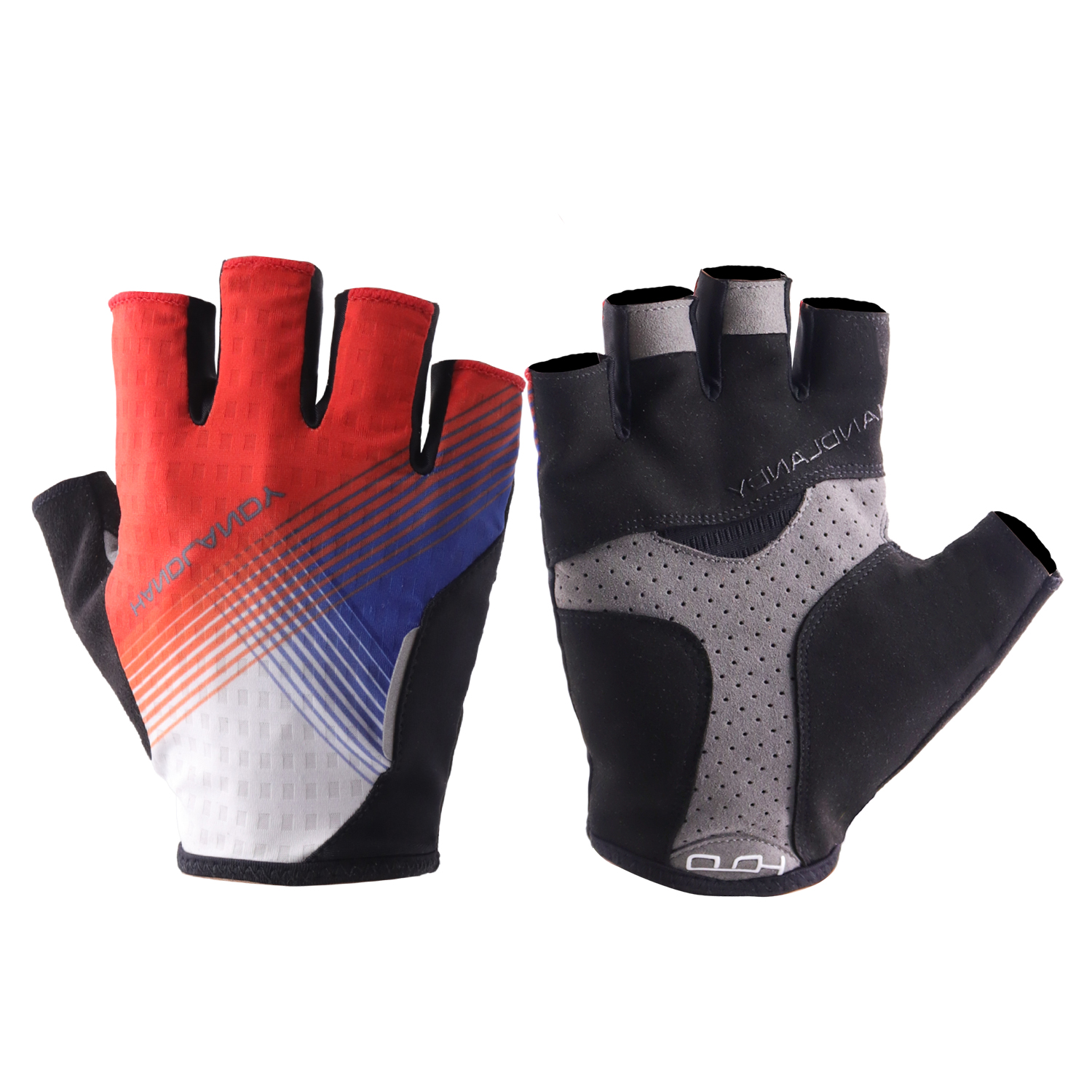 Разноцветные дышащие сетчатые тканевые перчатки Handlandy с открытыми пальцами для рук, горного велосипеда, мотоцикла, других видов спорта на открытом воздухе