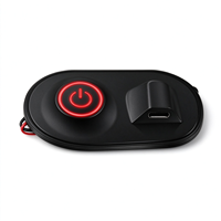 Interrupteur à bouton-poussoir en silicone Type-C 3,7-12V avec contrôle de température, indicateur LED 3 niveaux et minuterie personnalisée pour vêtements chauffants