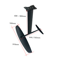 Tendance maintenant PNG910 Hydrofoil fibre de carbone 1218sqcm feuille Sports nautiques planche à voile Wingfoil Surf SUP KiteSurfing pompe de planche électrique
