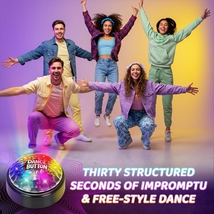 Disco-Tanz-Knopf mit 5 Liedern, lustige Knöpfe für Partys, Schreibtisch-Spielzeug für Bürokollegen, kreative Scherzartikel mit Soundeffekten - Product Image 4