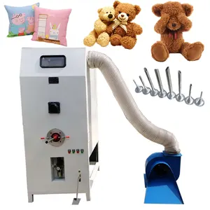 Automatic Small Soft Stuffed Toy Cotton Filling Pillow Doll Bear Stuffing Stuffed Animal Pillow Fiber Filling Machine