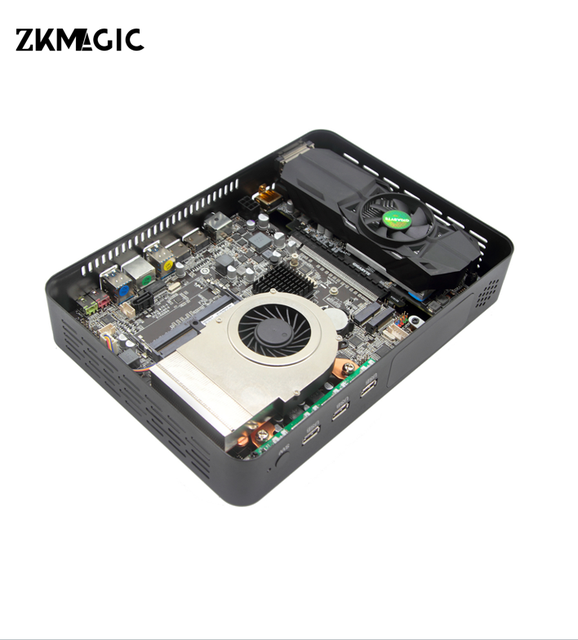 ZKM200 Mini PC GTX 1660 Super 6G GPU Intel Core I9 9900T I7 9700F 9th Gen Desktop Graphics Gaming Computer Industrial Edge PC