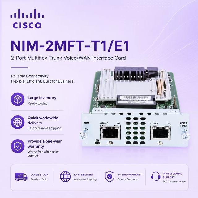 Original Wireless USB External Network Interface Module Cards NIM-2MFT-T1/E1-in Stock