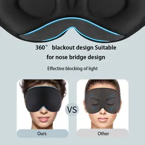 100% Blackout <strong>Eye</strong> <strong>Mask</strong> for Sleeping <strong>Eye</strong> Covers for <strong>Men</strong> and Women 3D Contour Blindfold with Nose Baffle Soft Lightweight - Product Image 5