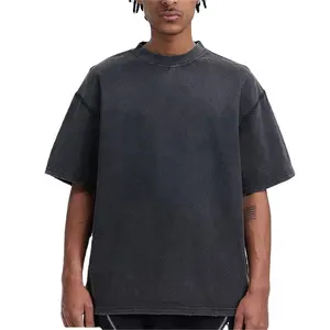 Hip Hop Men's Clothes Plain Dtg Custom Oversized Tshirt Manufacturer 100% Cotton Streetwear Custom Vintage Acid Wash T Shirts