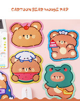 Tapis de souris personnalisé Tapis de souris en PVC en forme d'anime Mignon antidérapant Impression personnalisée Tapis de souris en cuir PVC