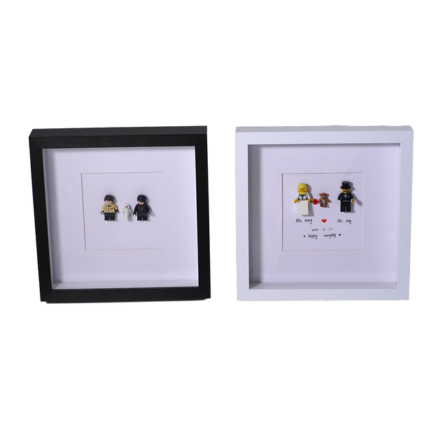 Wood Frames Bulk Wholesale Solid Pine MDF Picture Display Multi Size Tabletop Wall Mount Home Decoration Factory Direct