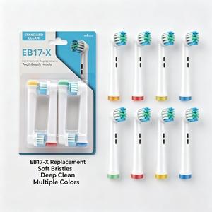 Lot de 4 têtes de brosse de rechange pour brosse à dents électrique, en stock - Product Image 2