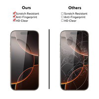 Protecteur d'écran de téléphone portable 13 14 15 16 Pro verre trempé transparent pour iPhone 16 Pro protecteur d'écran