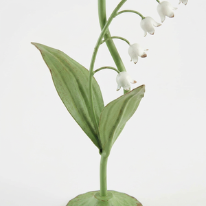 เชิงเทียนรูปดอกลิลลี่แห่งหุบเขาสีเขียวเหล็ก สำหรับตกแต่งบ้าน - Product Image 5