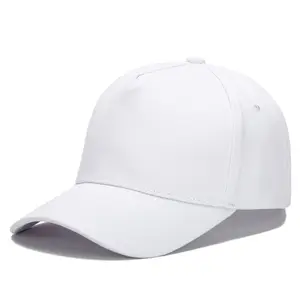 Vendita calda all'aperto logo personalizzato per adulti 5 pannelli semplici cappelli da baseball sportivi strutturati