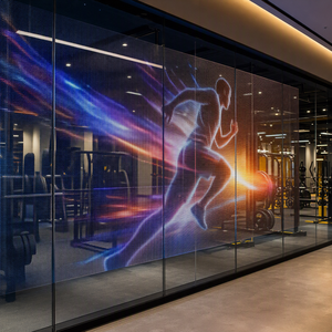 Écran d'affichage LED transparent en rouleau haute luminosité et couleur pour centres commerciaux, magasins de détail et métros, garantie 5 ans - Product Image 1