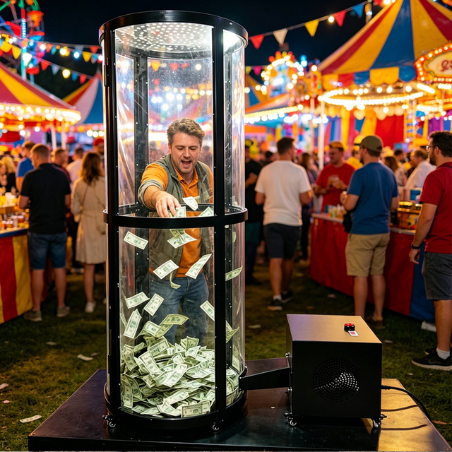Amusement Park Equipment Manufacturers Wholesale Inflatable Coin-operated Mini Money Grabber Game Machine for School Carnival