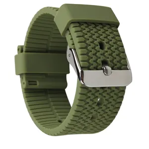 18mm 20mm 22mm Military Camo Green Silikon uhr Armband Gummi armband Silikon Smart Watch Band Reifen Design