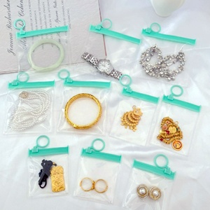 Bolsa de Plástico Transparente Personalizada con Cierre de Cremallera de PVC EVA para Joyería, Anillos, Pulseras, Pendientes, Bolsa de Plástico Antioxidante con Cierre Hermético y Tirador de Anillo - Product Image 3