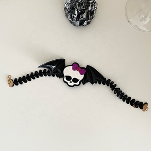 Femmes 2025 Offre Spéciale Halloween Party Pumpkin Human Skeleton Fashion Elegant Beauty Customized Clavicule Necklace for Female - Product Image 3