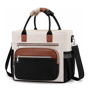 Sac isotherme pour le déjeuner avec poignée et bandoulière, grande capacité, étanche, isolation PEVA, pour pique-nique en plein air, camping quotidien, stockage alimentaire - Product Image 1