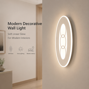 Lámpara de pared LED acrílica decorativa moderna de 25W con CCT seleccionable para interiores, hogar, hotel, sala de estar, pasillo - Product Image 2