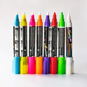 Multiful farbe 6mm marker stift, dass glow in the dark flüssigkeit fluoreszierende stift