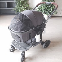 Poussette pour animaux de compagnie à 4 roues pas chère, pliable, pour chat/animal de compagnie, poussette de voyage pour petit chien, pour les voyages avec animaux de compagnie / vente en gros de poussettes pour chiens, porte-animaux