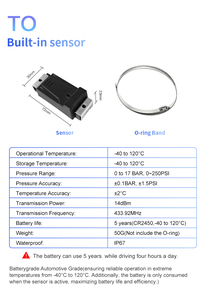 <span class=keywords><strong>Tpms</strong></span> giám sát áp suất lốp hệ thống 8 bánh xe <span class=keywords><strong>RV</strong></span> xe tải Trailer cảm biến cho xe buýt và xe tải - Product Image 5