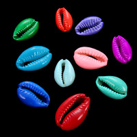 10 pièces/sac perles de coquille coquillages de mer naturels colorés pour colliers à faire soi-même Bracelets accessoires de fabrication de bijoux