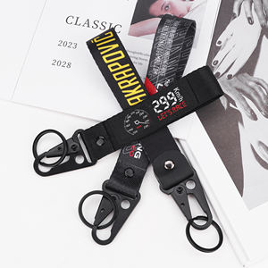 Correa de muñeca personalizada con logotipo impreso, llavero de motocicleta cosido, llavero de muñeca - Product Image 6