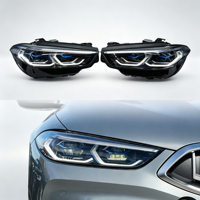 Phare avant laser OEM haute performance pour BMW Série 8 840 G15 G16 2019-2025, avec lentille LED adaptative à œil bleu et fonction de virage automatique