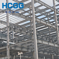 Bâtiment de bureaux à plusieurs étages en structure acier, poutres en H, structure acier modulaire pour bureaux d'entreprise, résistant au feu et aux tremblements de terre