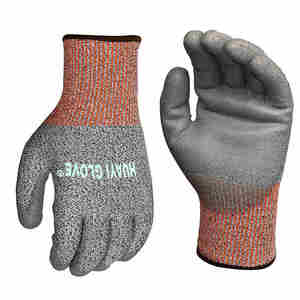 Logotipo Personalizado PU Luvas Anti Corte Nivel 5 De Construcao Cortar Luvas Resistentes PU Gants Anti-cuting Niveau 5 - Product Image 3