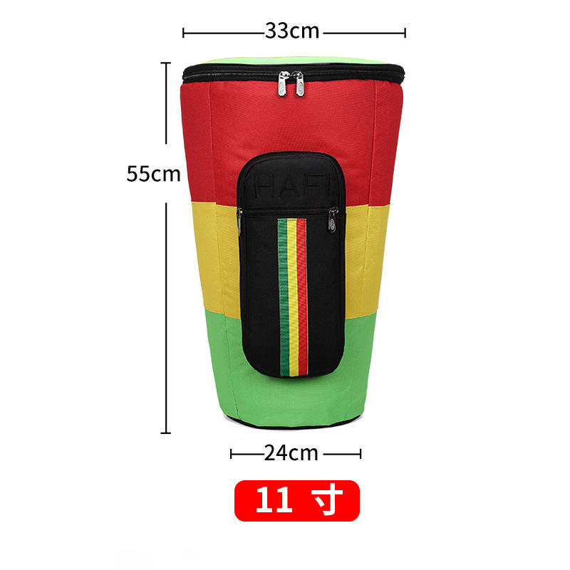 Thickened three-color drum 11 inch