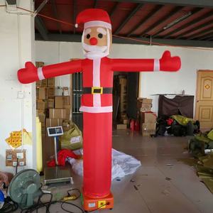 Le <span class=keywords><strong>film</strong></span> gonflable d'air du père Noël agitant les mains en agitant la publicité extérieure Le <span class=keywords><strong>film</strong></span> d'air gonflable peut être personnalisé logo gonflable - Product Image 2