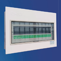 Boîtier de distribution CHINT PZ30G 36 voies à montage encastré, 3 phases, blanc, 100A, IP20, en plastique et métal