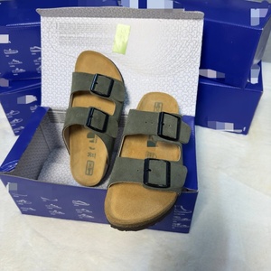 Pantuflas de Piel Vacuna Genuina Suave con Suela de EVA, Punta Redonda y Suela Gruesa, Logotipo Personalizable, Casuales para Exteriores, Otoño - Product Image 2