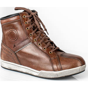 Chaussures de moto Carburo Urban WP en cuir marron 47 - Product Image 1