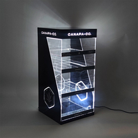 Présentoir Personnalisé Samtao en Acrylique, Présentoir en Acrylique Lumineux LED, Étagère de Présentation de Cigarettes en Gros pour Magasins de Tabac Sans Fumée