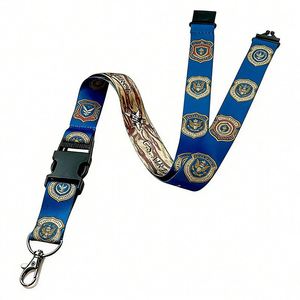 Custom Full-Color Polyester Lanyards for Festivals and Parties Customizable Woven Logo Festival Party Lanyards - Product Image 1
