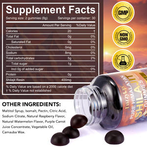 OeBotanical Reine Himalaya-Shilajit-Gold-Gummis 60 Stück Himalaya-Natur-Shilajit-Gummis für KONZENTRATION & STIMMUNG - Product Image 4