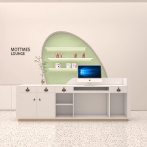 Mostrador de Caja para Tienda de Ropa y Arte de Uñas, Mesa de Bar Simple y Moderna para Tienda de Ropa Femenina, Pequeño Mostrador de Recepción Frontal - Product Image 5