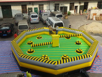 Juegos Interactivos al Aire Libre, Pista de Obstáculos Inflable, Juego Inflable Meltdown Wipeout, Ventas de Juegos Inflables, Máquina de Obstáculos Giratorios