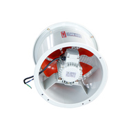 Ventilateur axial électrique à haut rendement et faible bruit pour conduits, ignifuge, pour l'extraction de fumée, avec options OEM/ODM, 400 mm, 380 V, pour entrepreneurs en CVC