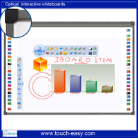 Tableau blanc interactif électronique IBoard 85 pouces 4K LCD infrarouge optique multi-touch 20 points, cadre en aluminium noir, 8 Go de RAM, 128 Go de ROM