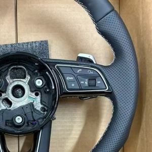 Volant de direction en cuir perforé personnalisé pour <span class=keywords><strong>Audi</strong></span> A3 8A 4 B9 A5 A6 A7 S3 S4 A6 A7 A8 S3 S6 RS3 RS4 RS5 - Product Image 3
