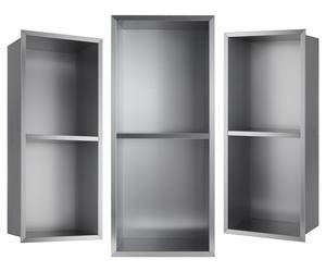 60x30x15CM Miroir Or SUS304 Acier Inoxydable Anti-Rouille <span class=keywords><strong>TV</strong></span> <span class=keywords><strong>Mur</strong></span> <span class=keywords><strong>Niche</strong></span> Shampooing Toilette Stockage 2 Couches Salle De Bains Douche <span class=keywords><strong>Niche</strong></span> - Product Image 3