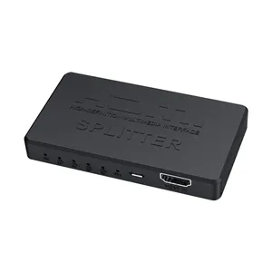 SIPU 4K x 2K HDMI 4-Wege-Splitter Plug-and-Play 4 Port Ultra HD 1 Eingang 4 Ausgang Video HDMI-Splitter 1X4