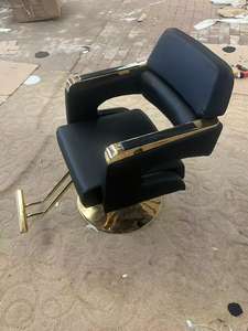 Sillón de Barbería Comercial de Acero Inoxidable - Sillón de Peluquería Contemporáneo - Product Image 4