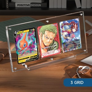 แท่นวางการ์ดแม่เหล็ก Rylic Strong Magnetic Card Brick แบบ 2 ช่อง 3 ช่อง สำหรับการ์ด Pokémon PTCG One Piece Uma <span class=keywords><strong>Musume</strong></span> และการ์ดสะสมอื่นๆ - Product Image 3