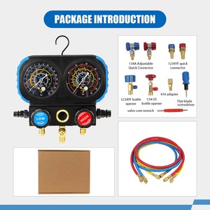Universal Vakuumpumpe Digitales Kältemittel Auto Ac Hvac Manifold Manometer Werkzeugs atz mit Rohr - Product Image 2