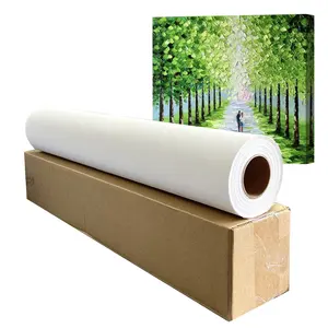 380gsm Waterproof Matte Art Canvas Stretched Painting Stretched Canvas For Hp Printers